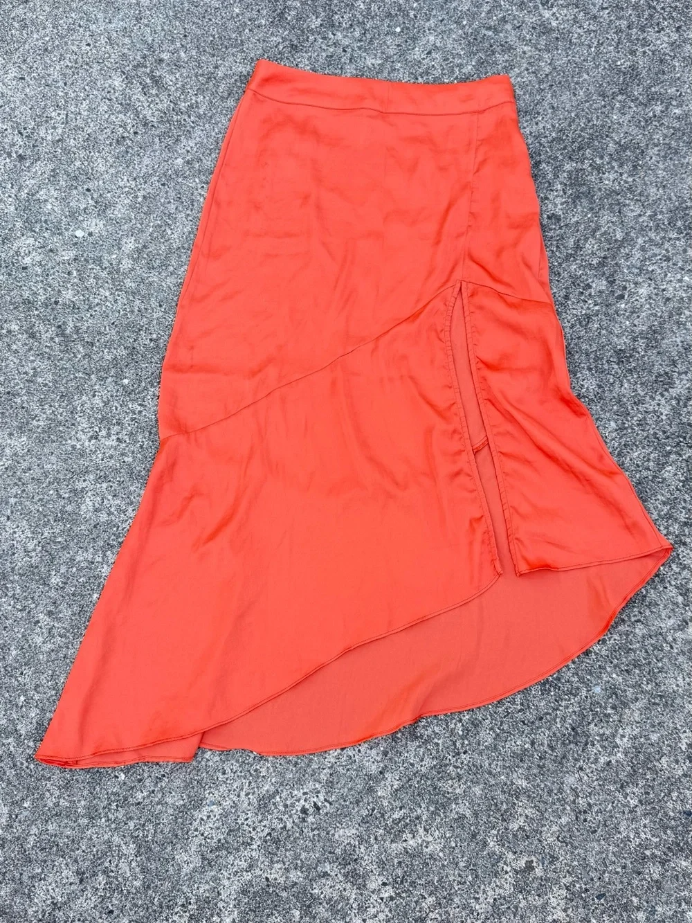Free People Lola Asymmetric Ruffled Skirt Size 4 Boho Cowgirl Western